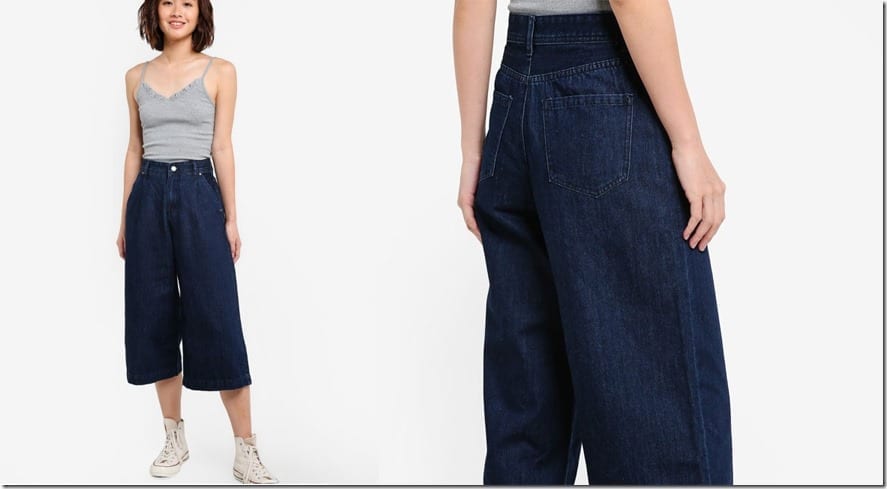 deep-blue-high-waist-denim-culottes