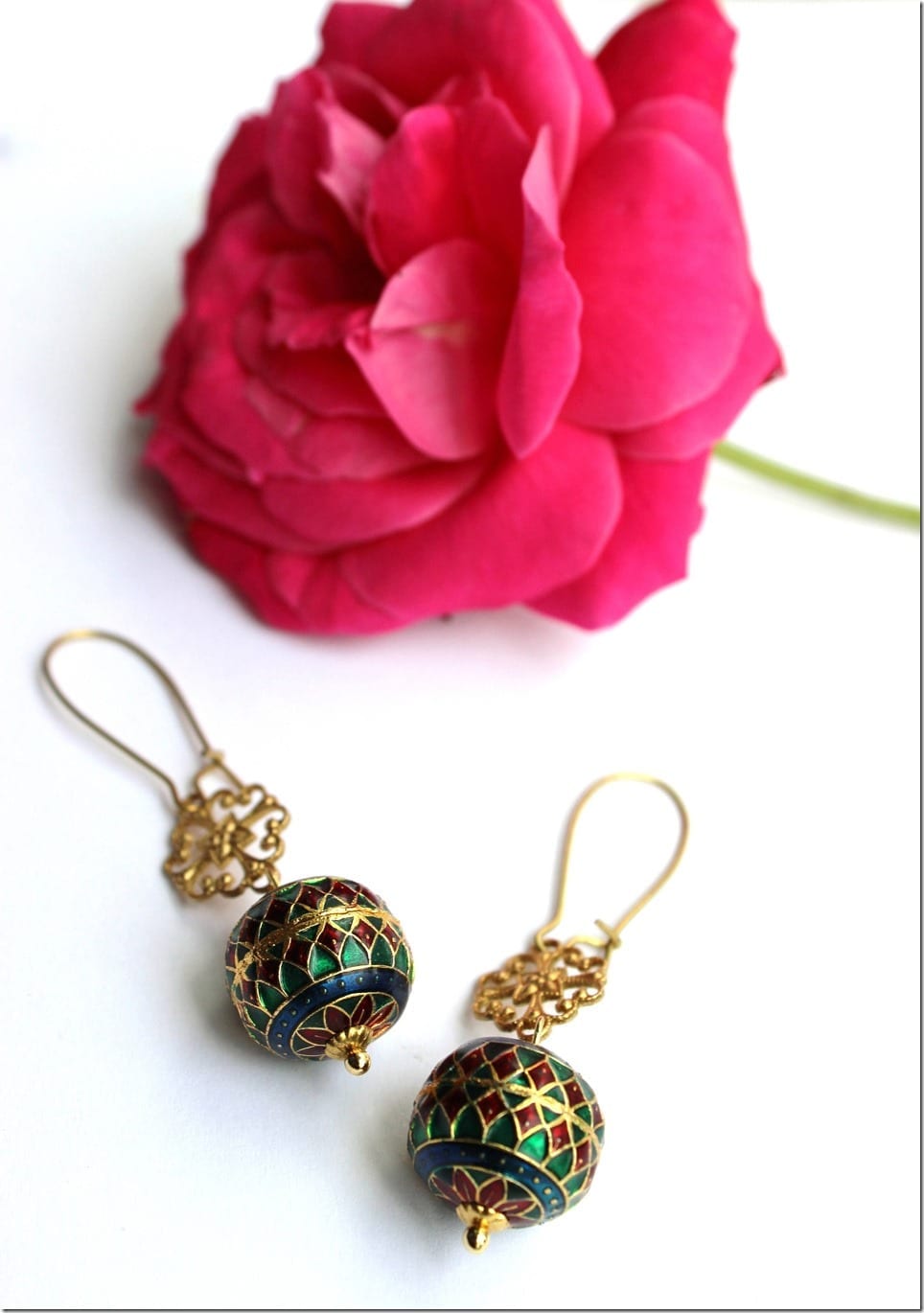 filigree-charm-enameled-beads-earrings