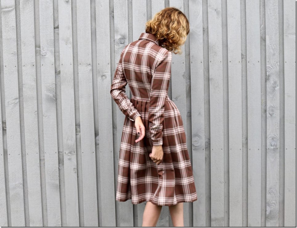 long-sleeve-tartan-midi-dress