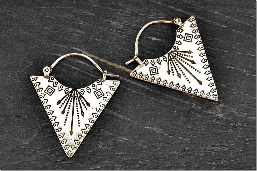 triangle-tribal-hoop-earrings