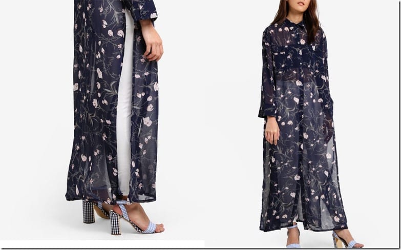 navy-floral-flowy-sheer-maxi-shirt