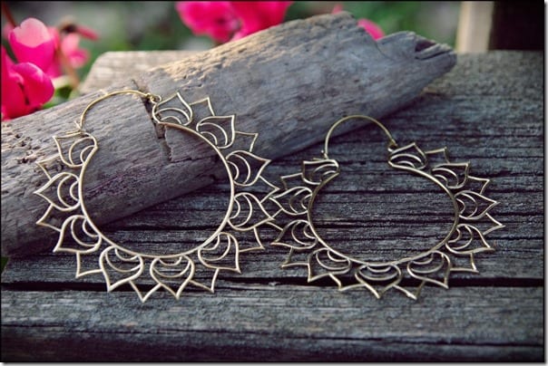 oversize-bronze-lotus-hoop-earrings