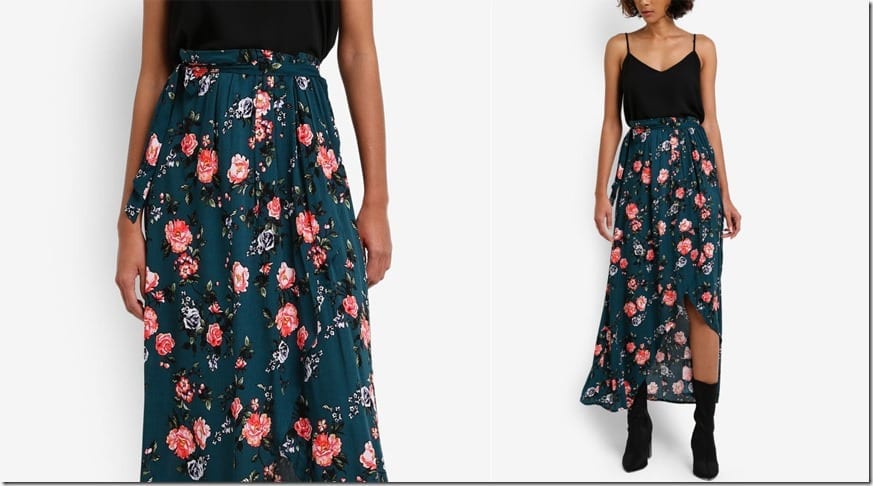 teal-floral-wrap-maxi-skirt