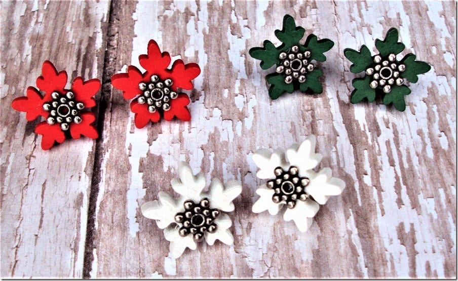 wooden-snowflake-stud-earrings