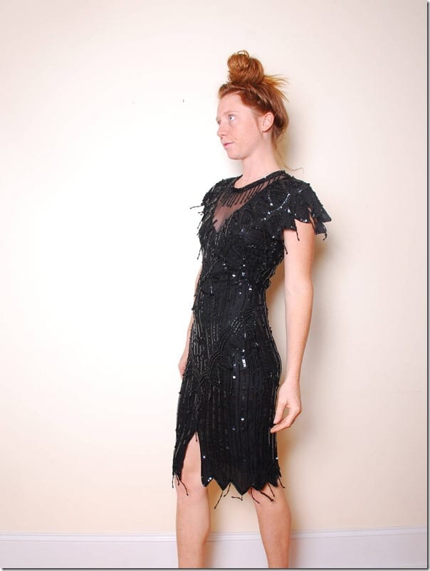 80s-black-sequin-beaded-flapper-dress