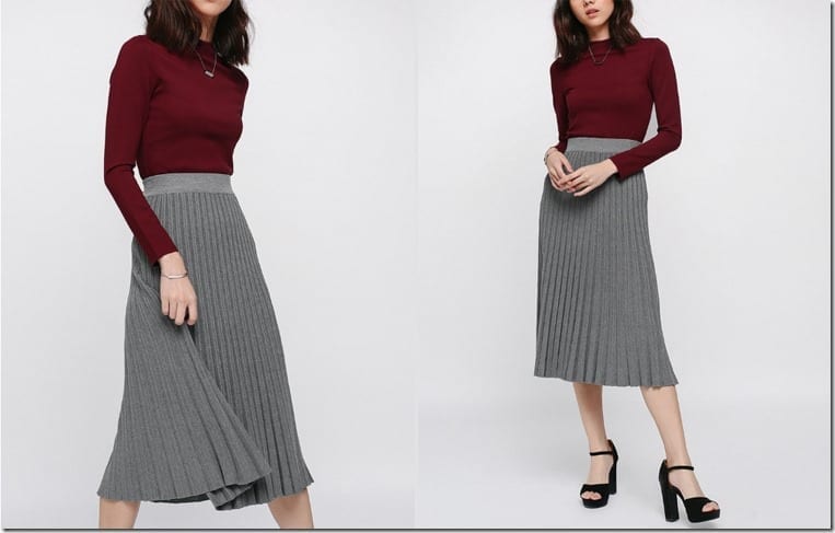 grey-knit-midi-pleated-skirt