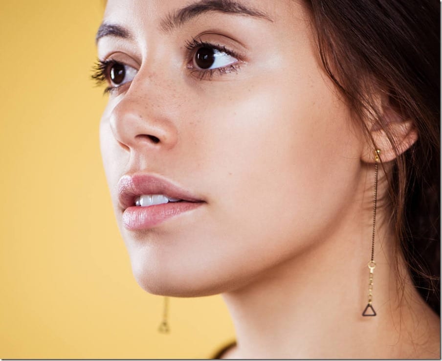 long-chain-triangle-drop-earrings