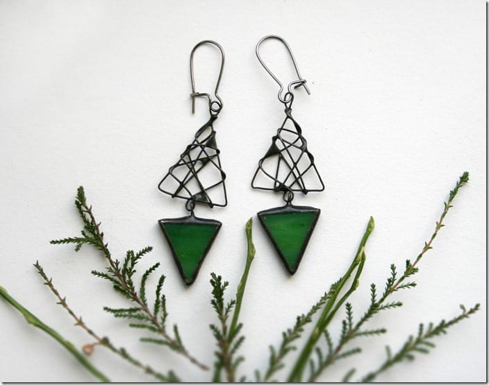 Fashionista NOW: Mesmerizing Stained Glass Geometric Earrings