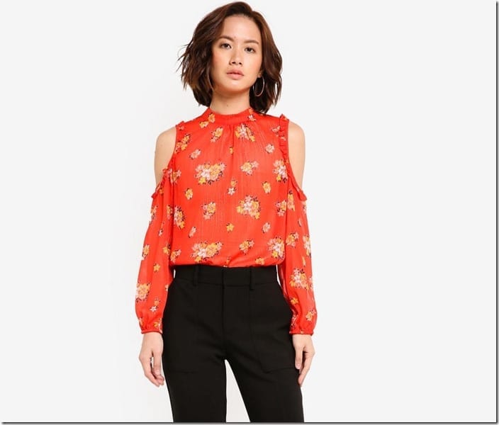 red-floral-cold-shoulder-top