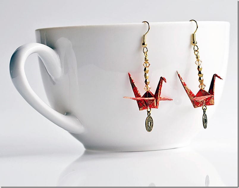 red-origami-crane-earrings