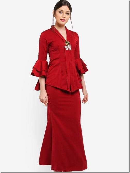 red-tiered-ruffle-sleeve-kebaya-set