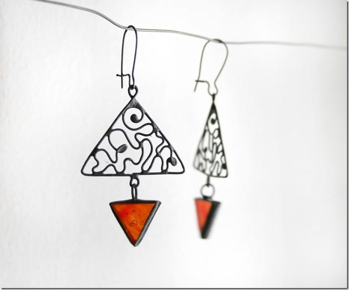 red-triangle-stained-glass-earrings