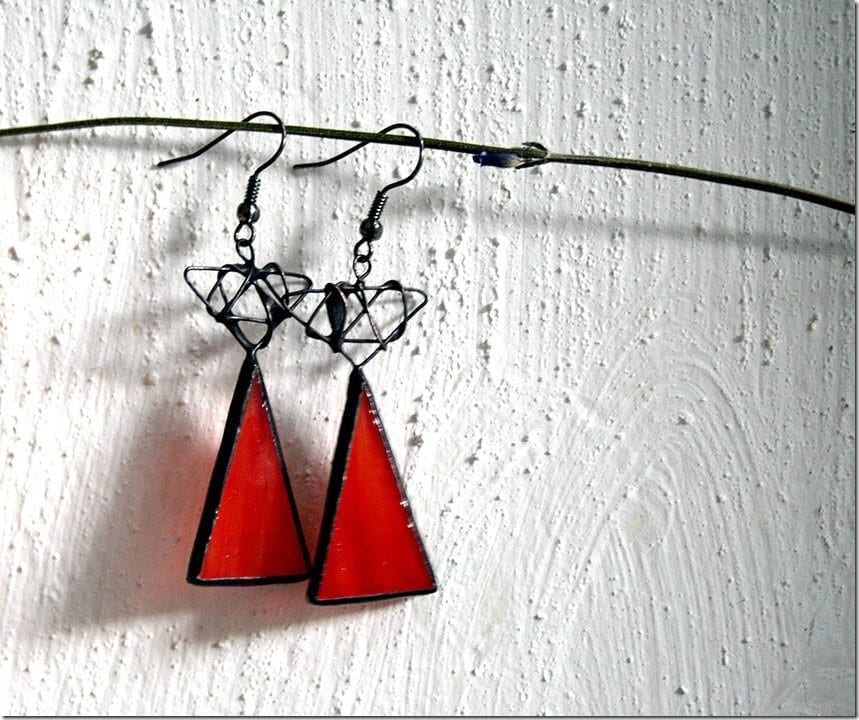 Mesmerizing Stained Glass Geometric Earrings