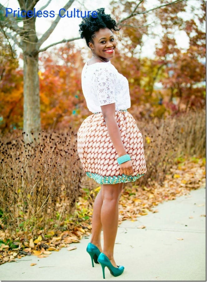 ankara-print-bubble-skirt