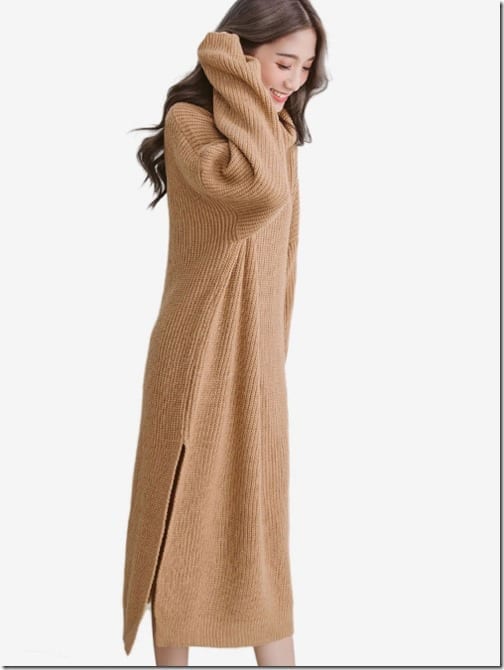 brown-high-neck-sweater-knit-dress