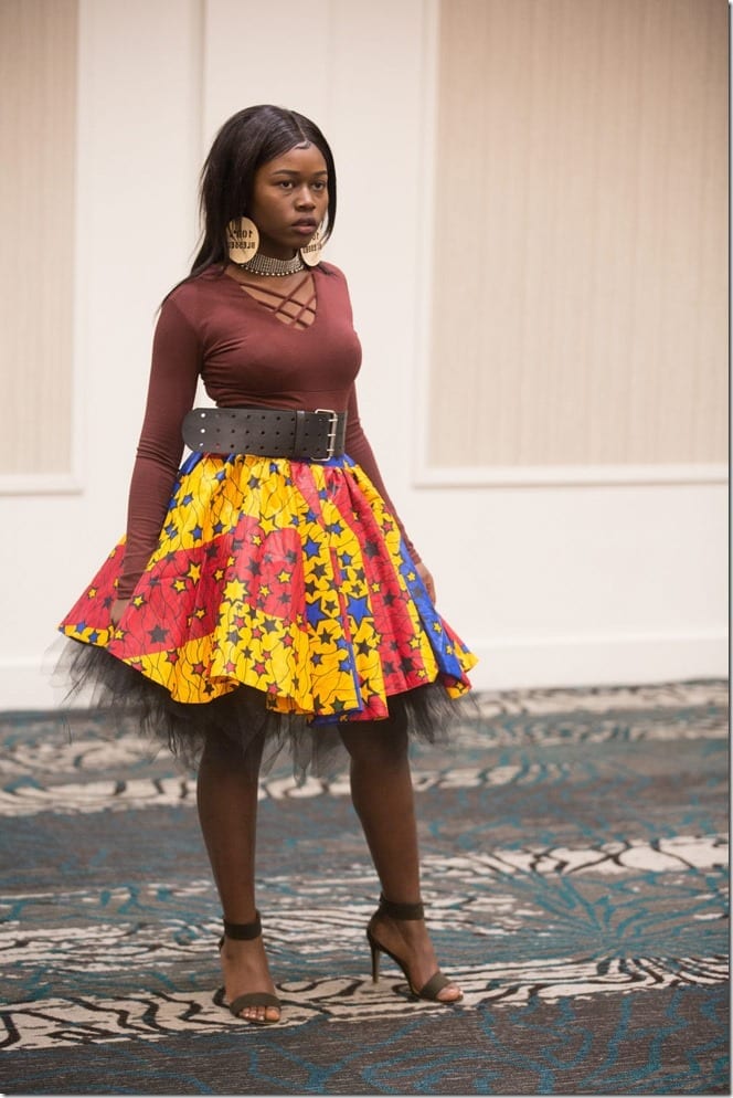 colorful-star-ankara-skirt