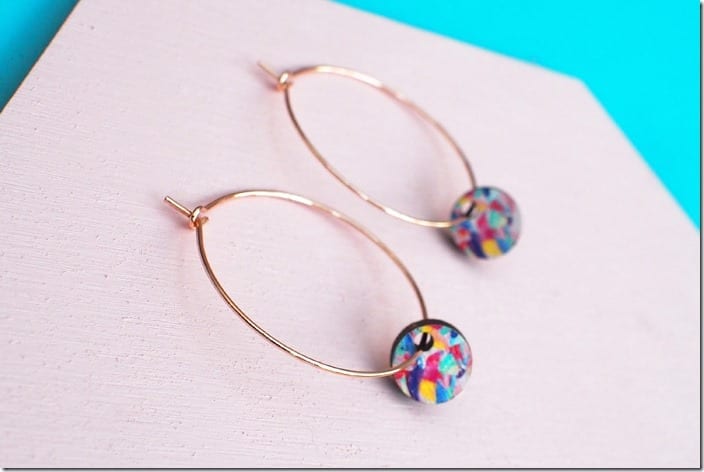 gold-hoop-colorful-disc-earrings