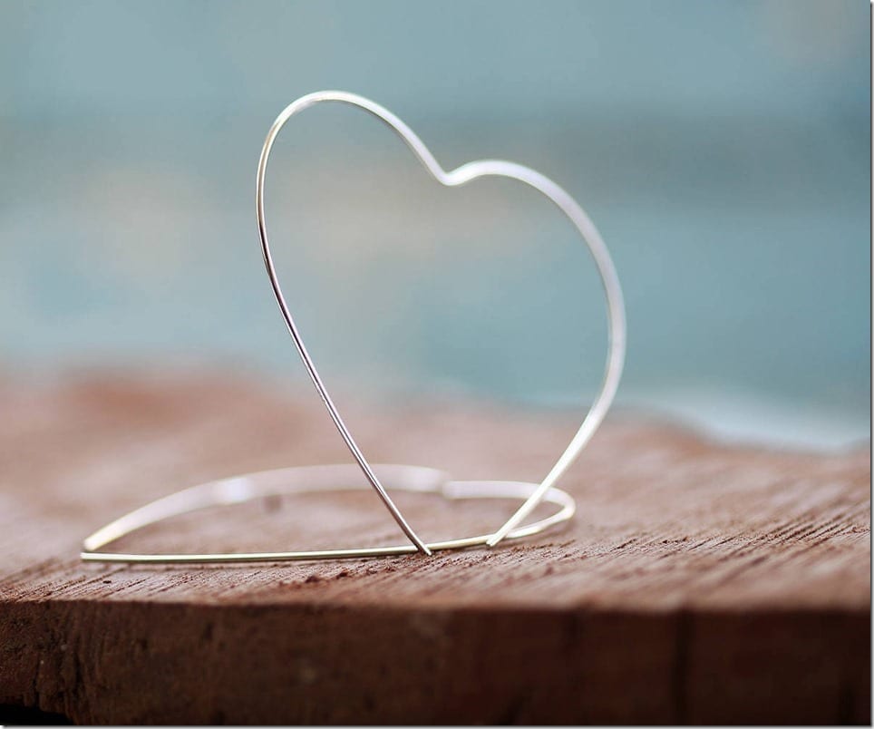 Heart Hoop Earrings Jewelry Style Idea For Valentine’s Day