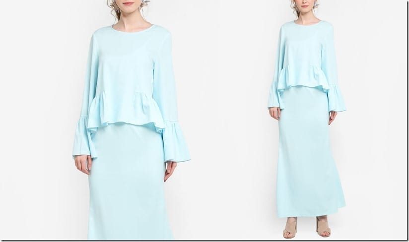 frilly-mint-peplum-kurung