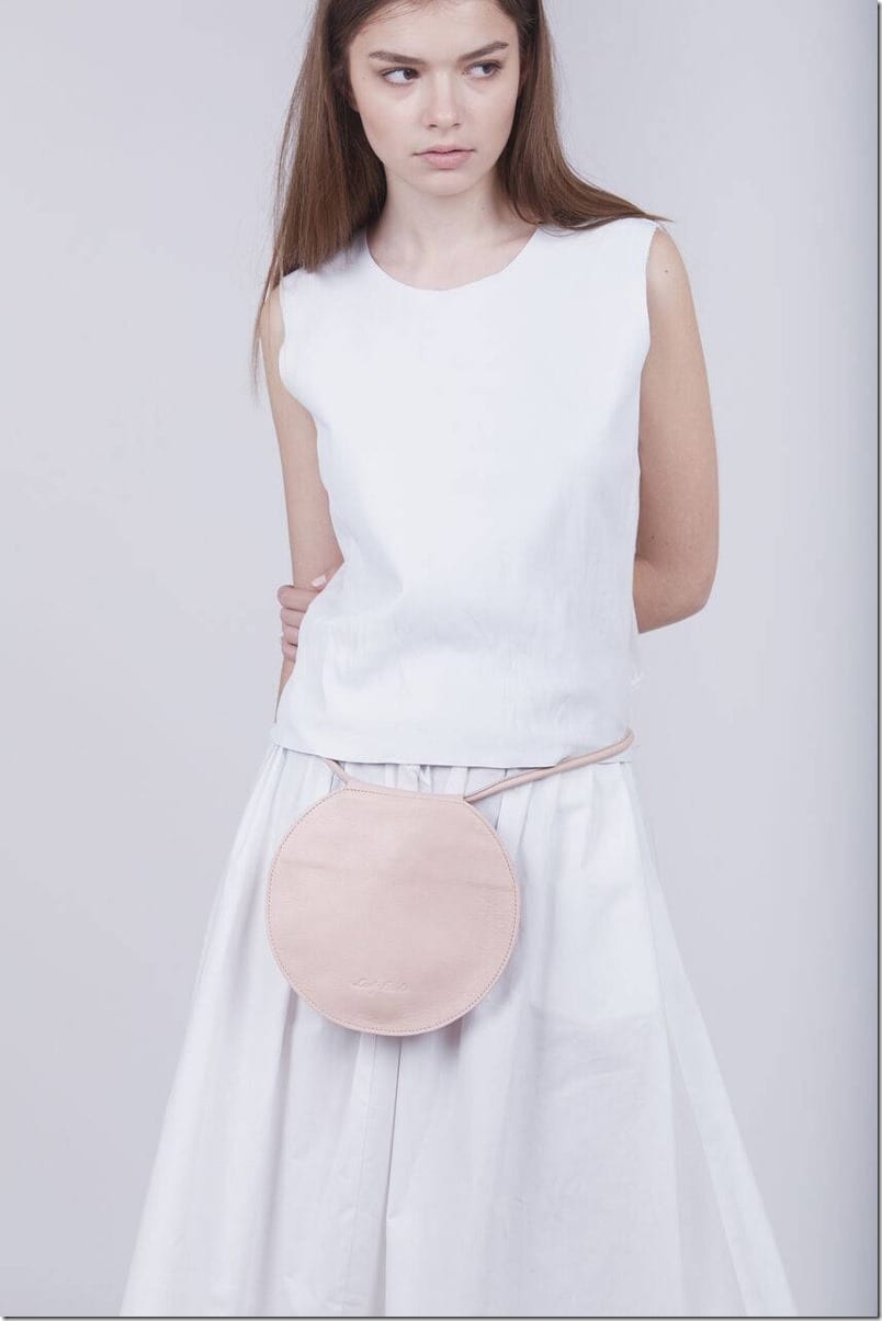 round-nude-leather-bag