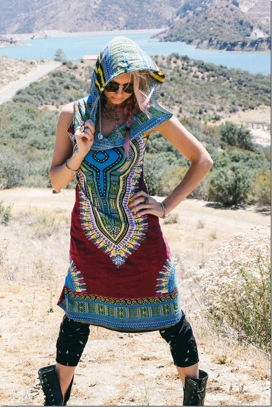 tribal-print-hoodie-festival-dress