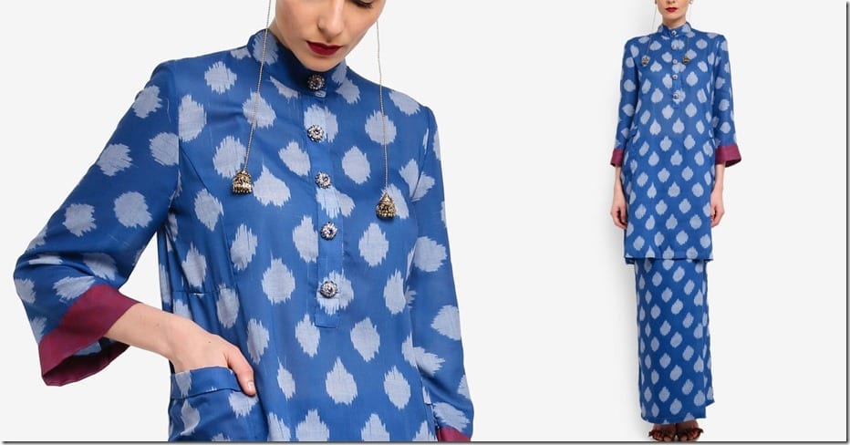 blue-abstract-cotton-mandarin-collar-kurung