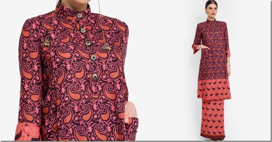 paisley-print-cotton-mandarin-collar-kurung