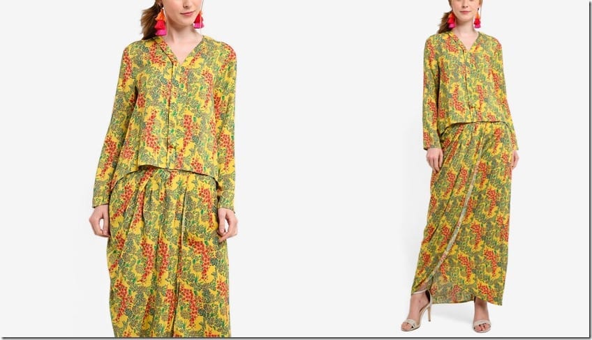 yellow-floral-high-low-flare-kebaya