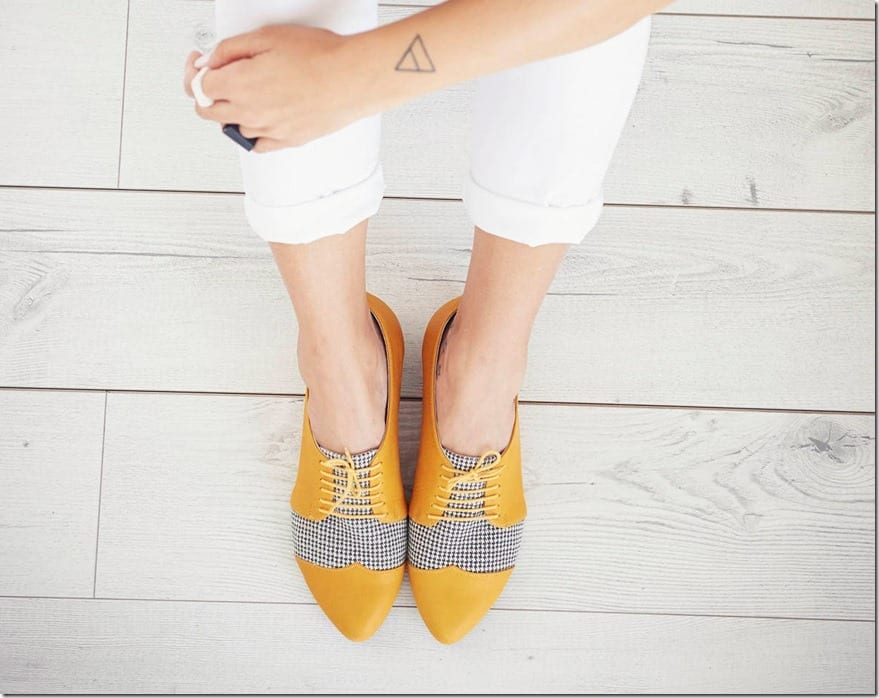 yellow-houndstooth-oxford-leather-shoes