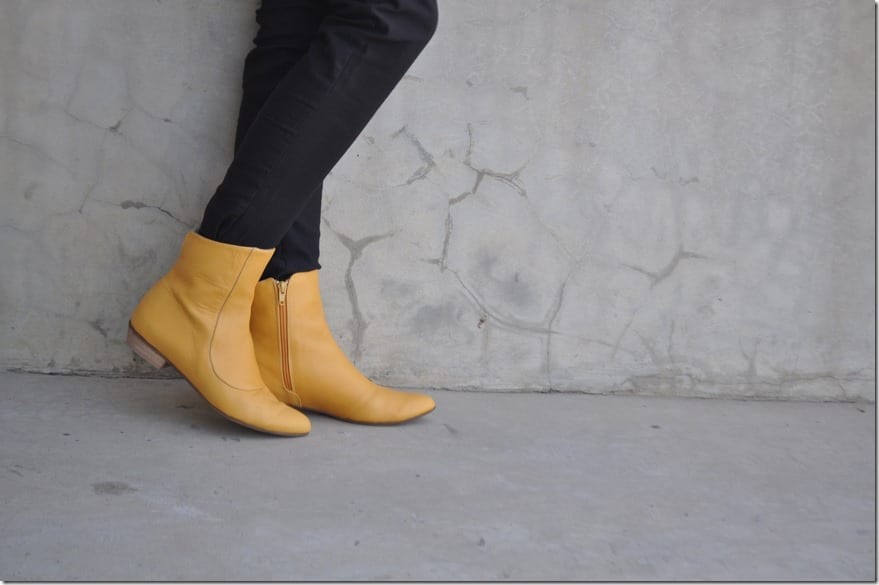 yellow-leather-zipper-boots