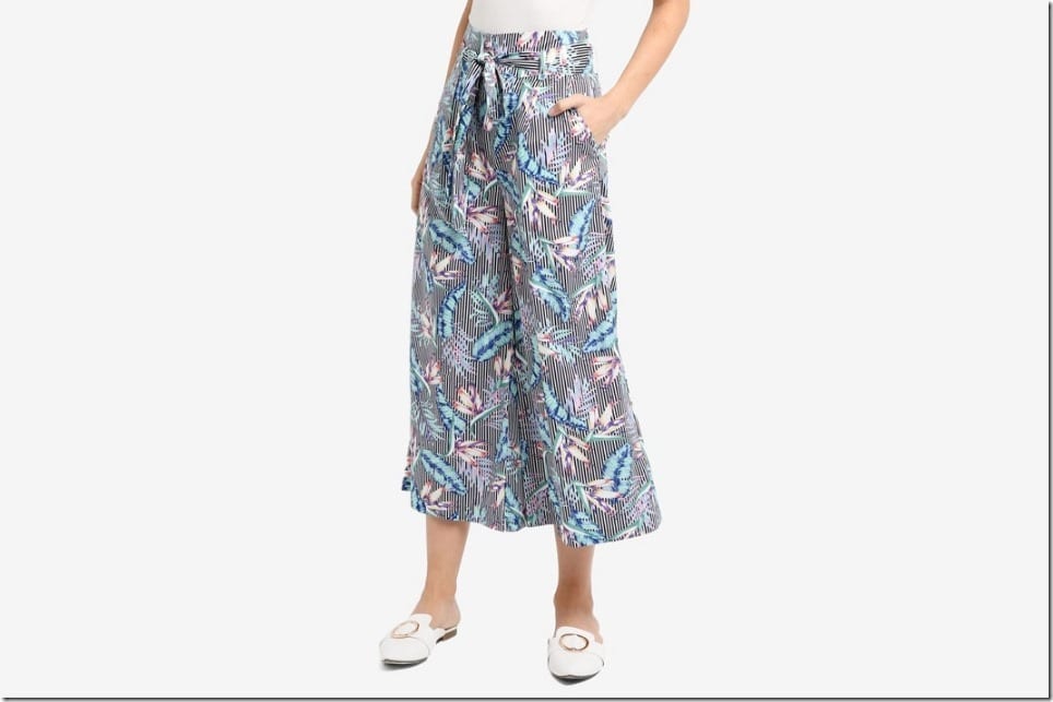 Ankle Game Strong In This Belted Midi Palazzo Pants