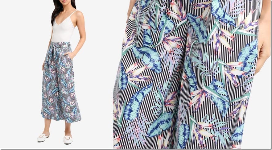 Fashionista NOW: Ankle Game Strong In This Belted Midi Palazzo Pants