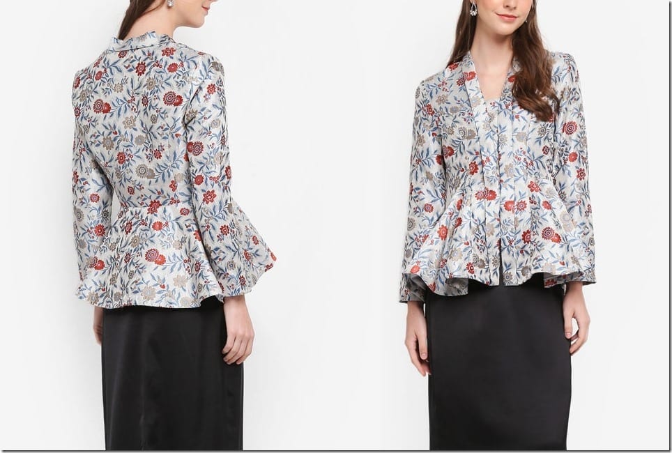 Zalia jacquard shop peplum kebaya