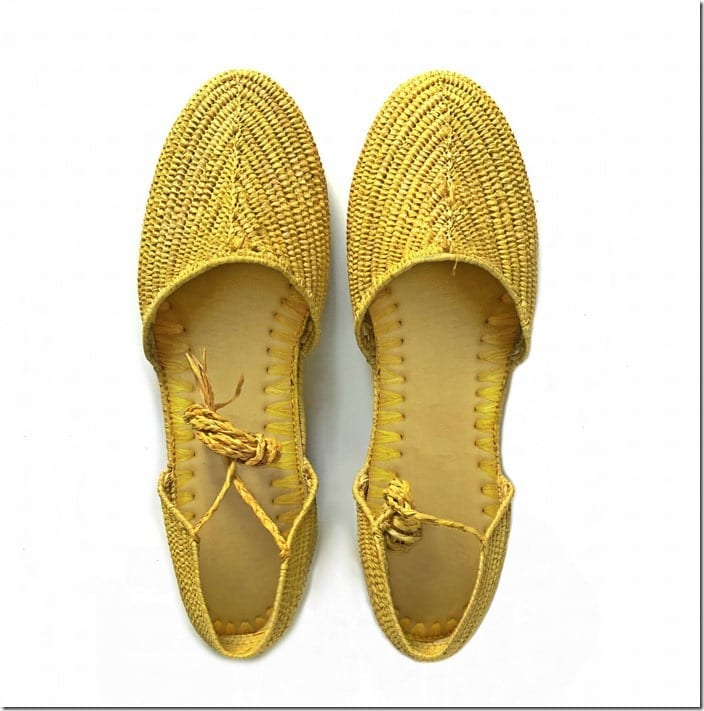 yellow-raffia-lace-up-sandals