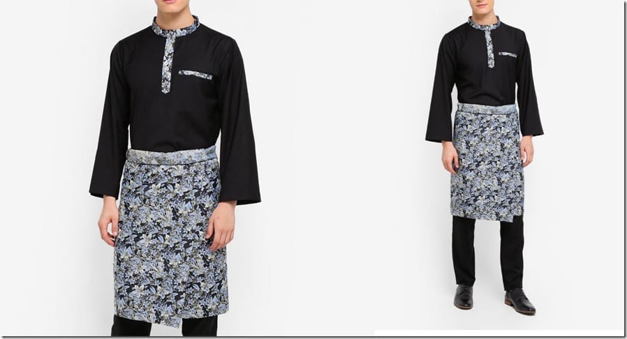 black-jacquard-baju-melayu-set