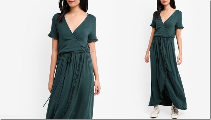 green-maxi-wrap-dress