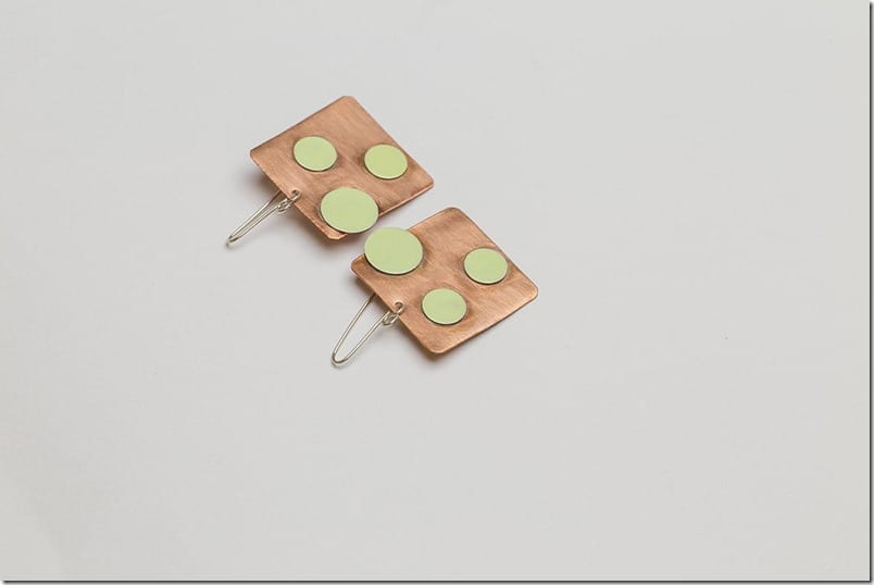 seafoam-green-polka-dot-square-copper-earrings