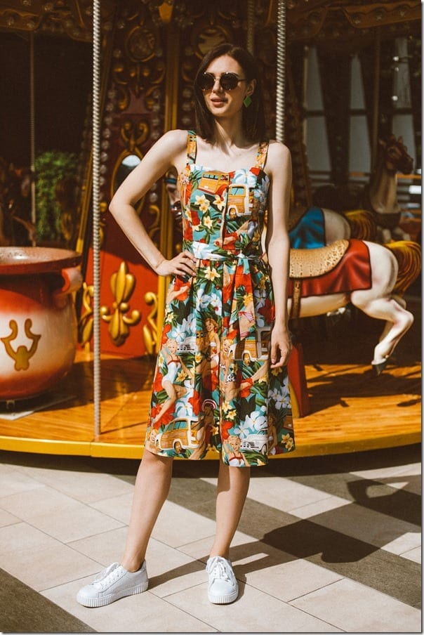 vintage-style-floral-hawaii-midi-sundress