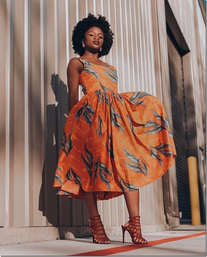 ankara-style-midi-fit-flare-dress