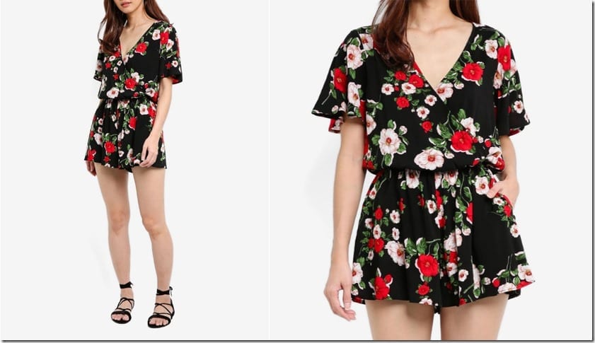 black-floral-wrap-romper