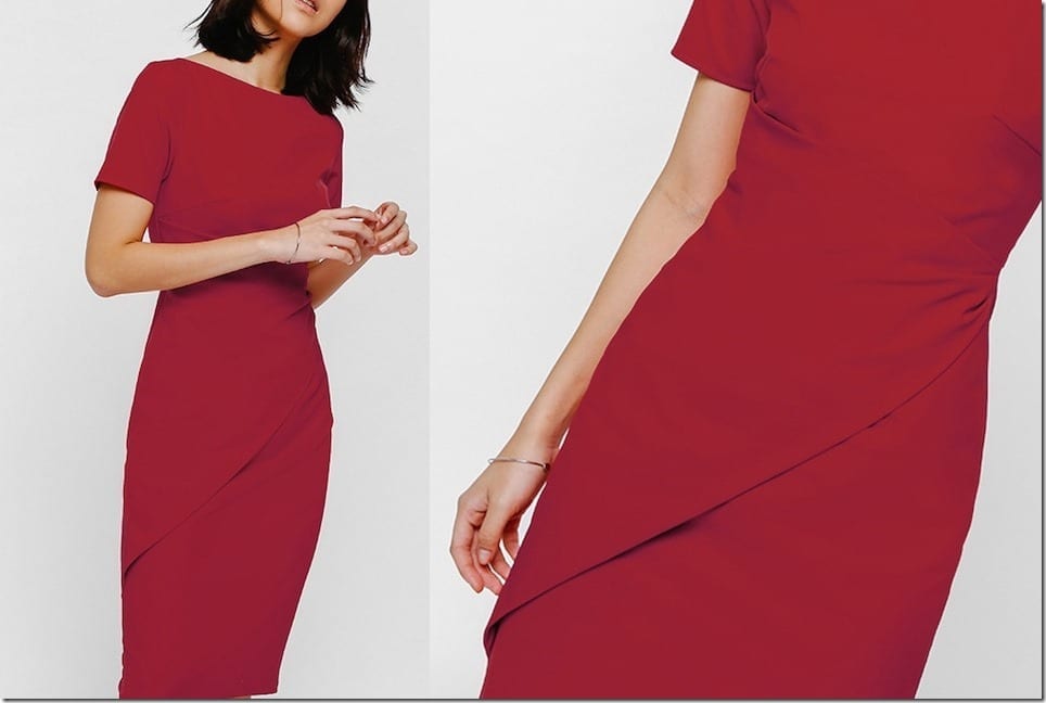 Stand Out In These Low-key Chic Midi Red Dresses