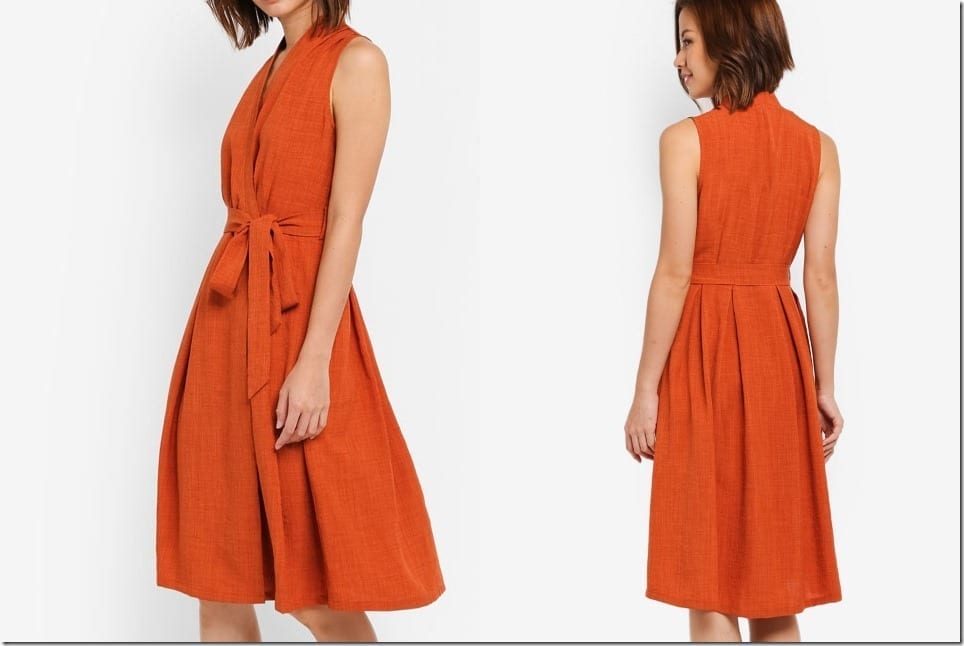 The Sleeveless Midi Wrap Dress For An Elevated Casual Summer Dressing