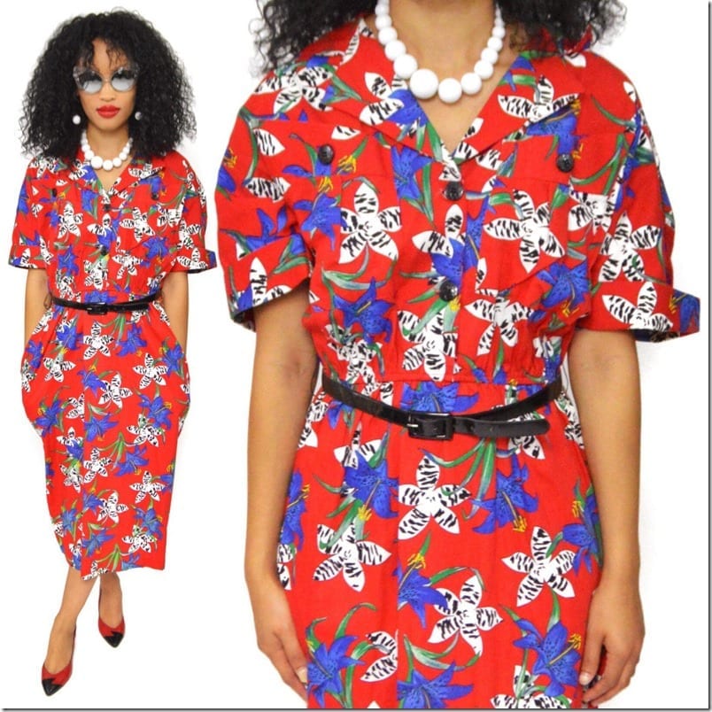 vibrant-floral-shirt-style-80s-dress