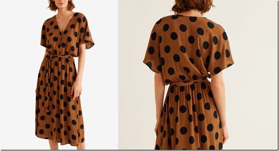 brown-polka-dot-midi-flowy-dress
