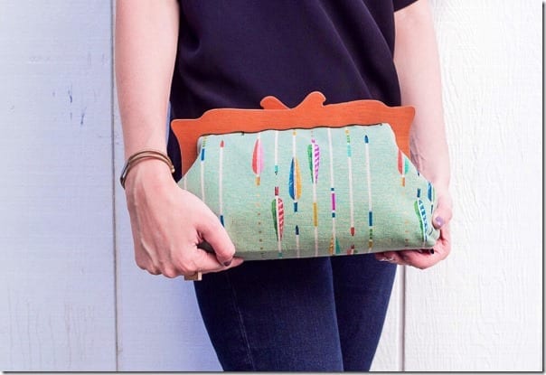 colorful-arrow-mint-clutch