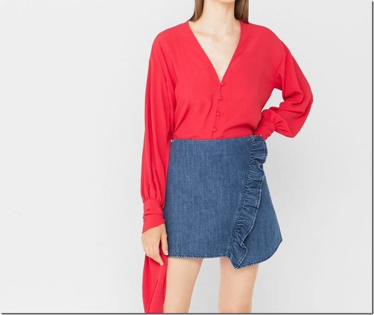 ruffle-mini-denim-skirt