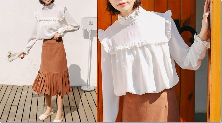 Fashionista NOW: Wear This Frill High Neck Blouse And Exude 80s Retro ...