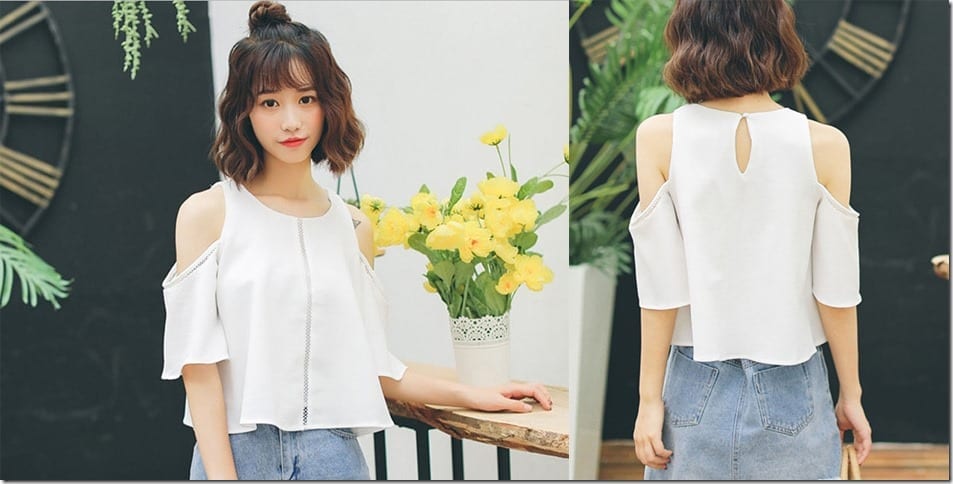 white-split-shoulder-blouse