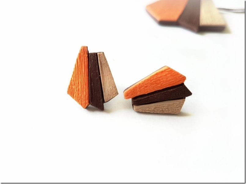 orange-geometric-stud-earrings