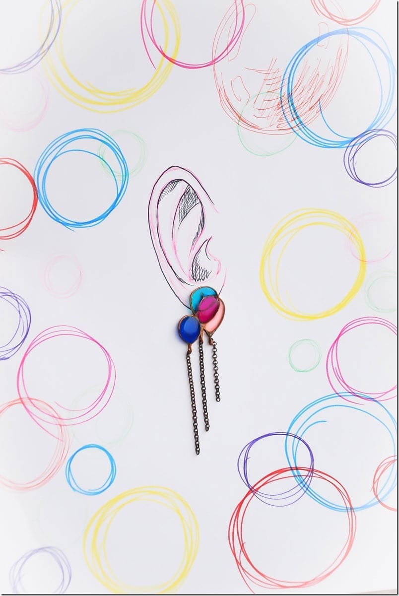 Fashionista NOW: Adorable Glass Earrings For Quirky Ear Lobes